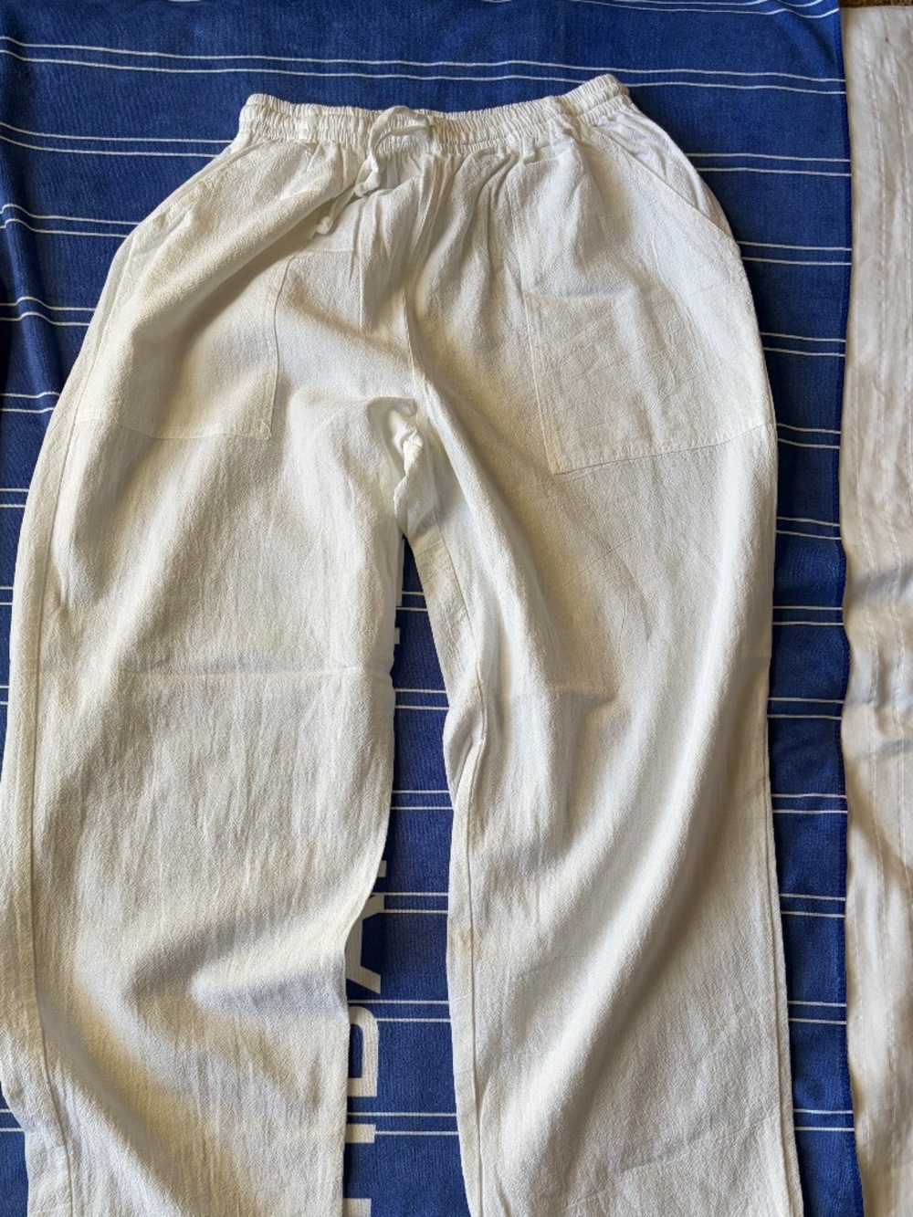New White Cotton Pants